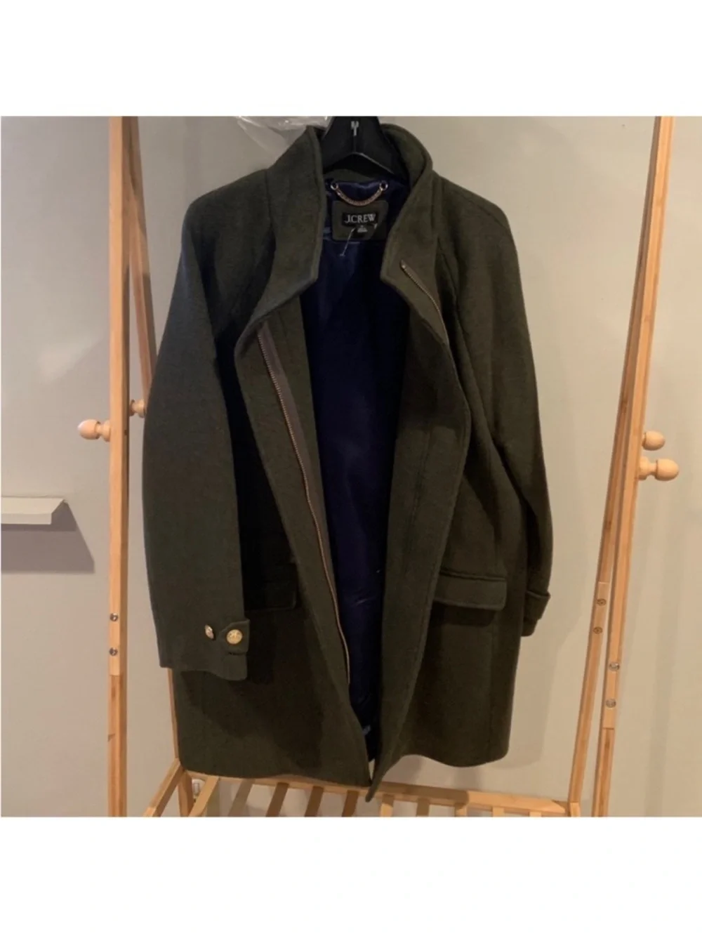 Toscana coat in Italian stadium cloth wool blend
